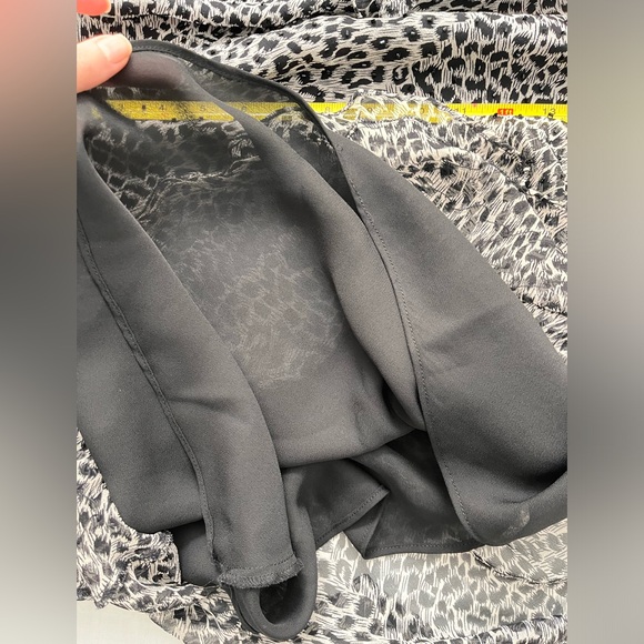 Vintage 100% Silk ICE Dress Black/White Animal Print SIZE 10 Beaded Y2K - Picture 14 of 16